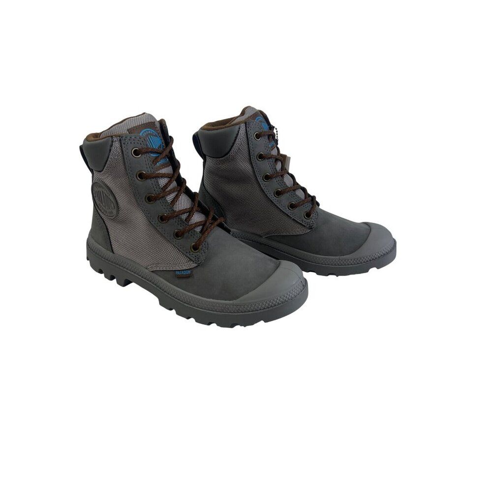 Palladium Unisex Pampa Sport Cuff WPN Waterproof Granite Gray Boots 4.5M / 6 W
